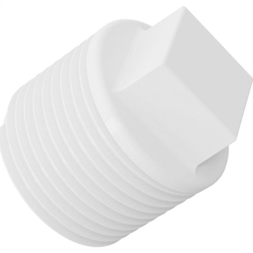 Plug Branco Krona Rosca Rosca 1.1/2'' 296 - Kit C/20 Plug Branco Krona Rosca Rosca 1.1/2'' 296 - Kit C/20