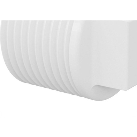 Plug Branco Krona Rosca Rosca 1.1/2'' 296 - Kit C/20 Plug Branco Krona Rosca Rosca 1.1/2'' 296 - Kit C/20