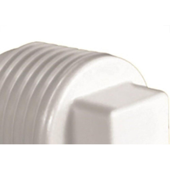 Plug Branco Krona Rosca Rosca 1.1/4'' 297 - Kit C/20  Plug Branco Krona Rosca Rosca 1.1/4'' 297 - Kit C/20