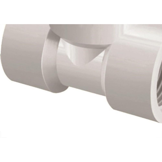 Tee Branco Krona Reducao Rosca Rosca 1X3/4 306 - Kit C/20 Tee Branco Krona Reducao Rosca Rosca 1X3/4 306 - Kit C/20