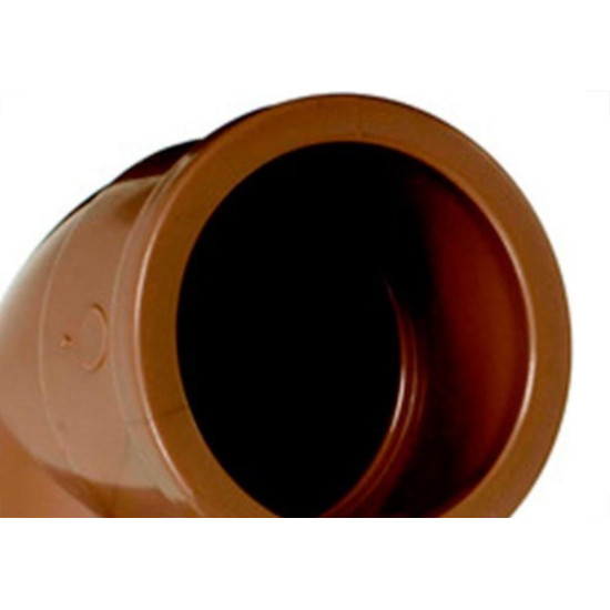 Cotovelo Marrom Krona Liso Liso Reducao 32X25 434 - Kit C/15 