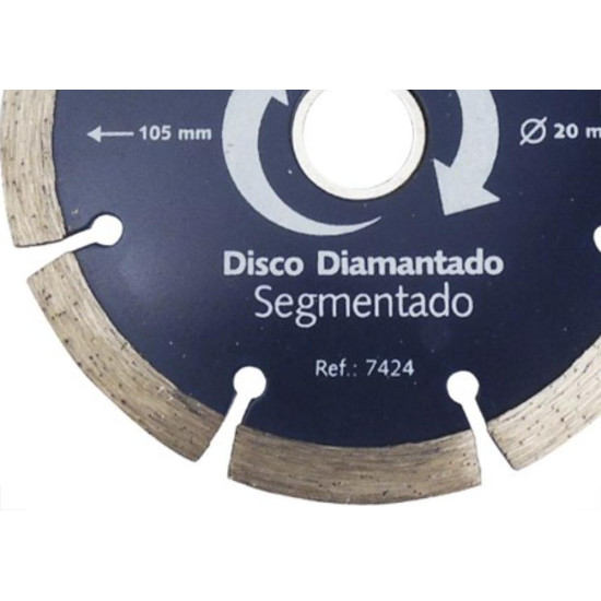 Disco Diamantado Brasfort Premium Segmentado 105Mm 7424 Disco Diamantado Brasfort Premium Segmentado 105Mm 7424