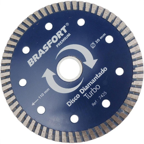 Disco Diamantado Brasfort Premium Turbo 110Mm 7425 Disco Diamantado Brasfort Premium Turbo 110Mm 7425