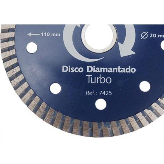 Disco Diamantado Brasfort Premium Turbo 110Mm 7425 Disco Diamantado Brasfort Premium Turbo 110Mm 7425