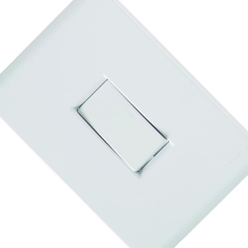 Conjunto Tramontina Liz 4X2 Branco Com Placa (1 Bipolar) 