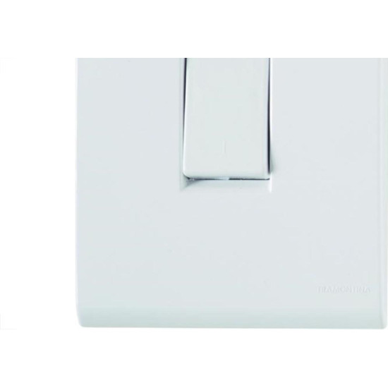 Conjunto Tramontina Liz 4X2 Branco Com Placa (1 Bipolar) 