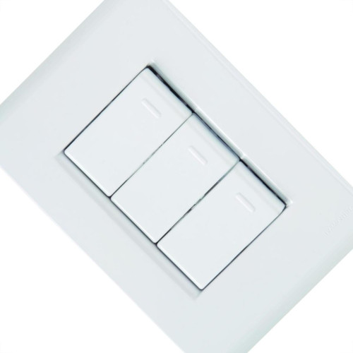 Conjunto Tramontina Liz 4X2 Branco Com Placa (3 Simples) 