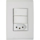 Conjunto Tramontina Liz 4X2 Branco Com Placa (2 Simples+Tomada 10A) 
