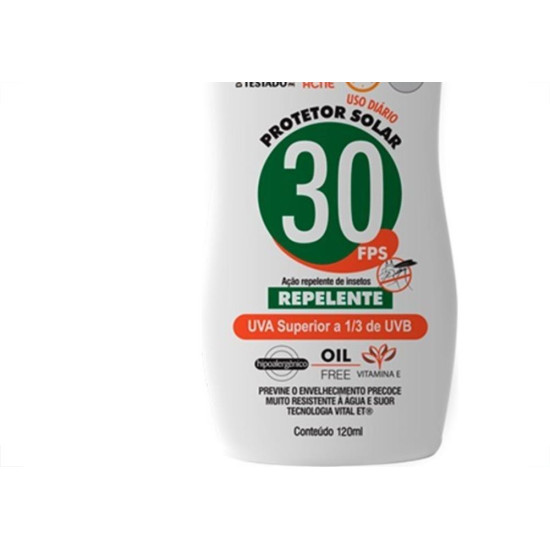 Protetor Solar Ft30 Com Repelente 120ml 60988