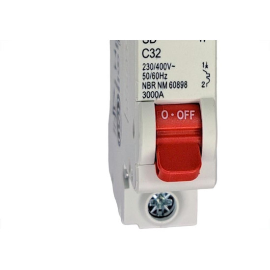 Kit C/5 - Disjuntor Steck Din Unipolar 32A Sd61 C Sdd61C32