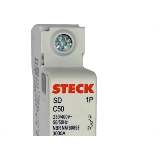 Kit C/5 - Disjuntor Steck Din Unipolar 50A Sd61 C Sdd61C50