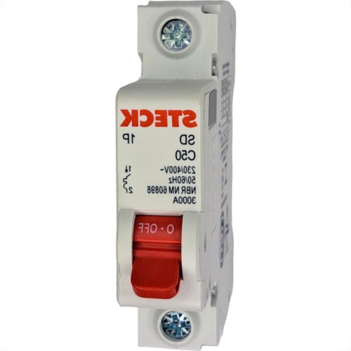 Kit C/5 - Disjuntor Steck Din Unipolar 50A Sd61 C Sdd61C50