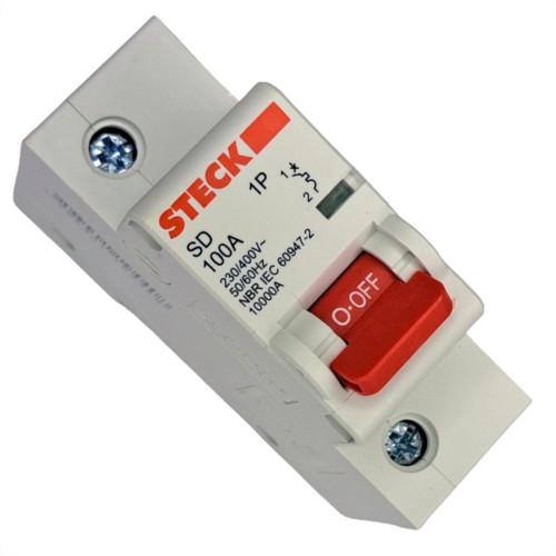 Kit C/5 - Disjuntor Steck Din Unipolar100A Sd1 C Sdd1C100