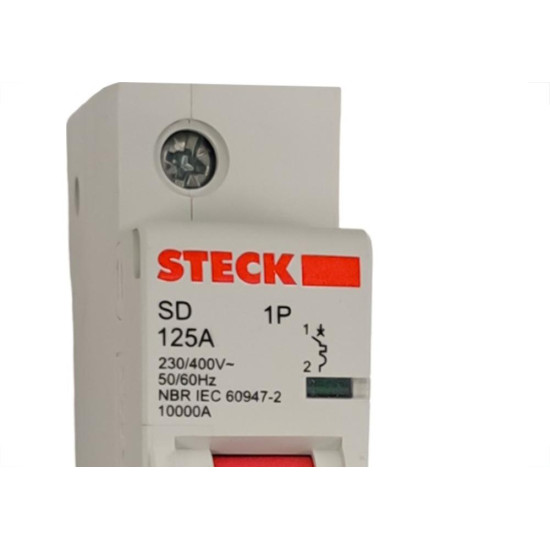 Kit C/5 - Disjuntor Steck Din Unipolar125A Sd1 C Sdd1C125