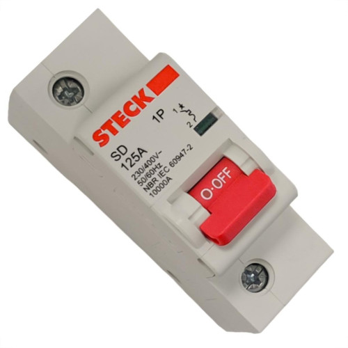 Kit C/5 - Disjuntor Steck Din Unipolar125A Sd1 C Sdd1C125