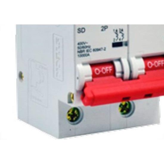 Kit C/4 - Disjuntor Steck Din Bipolar 80A Sd2 C Sdd2C80 Kit C/4 - Disjuntor Steck Din Bipolar 80A Sd2 C Sdd2C80