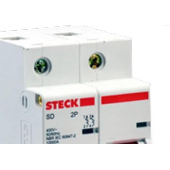 Kit C/4 - Disjuntor Steck Din Bipolar 80A Sd2 C Sdd2C80 Kit C/4 - Disjuntor Steck Din Bipolar 80A Sd2 C Sdd2C80