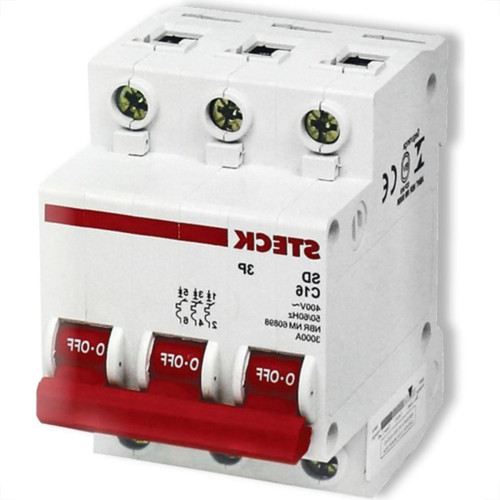 Kit C/4 - Disjuntor Steck Din Tripolar 25A Sd63 C Sdd63C25 Kit C/4 - Disjuntor Steck Din Tripolar 25A Sd63 C Sdd63C25
