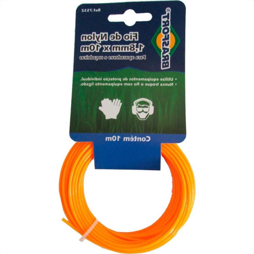 Fio De Nylon Brasfort Redondo 1,8Mm/ 10M 7532 Fio De Nylon Brasfort Redondo 1,8Mm/ 10M 7532