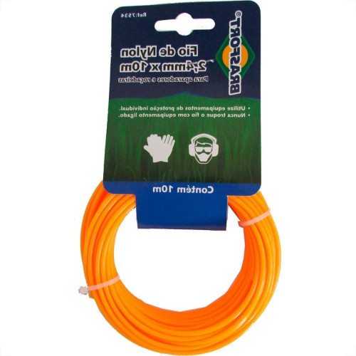 Fio De Nylon Brasfort Redondo 2,4Mm/ 10M 7534 Fio De Nylon Brasfort Redondo 2,4Mm/ 10M 7534