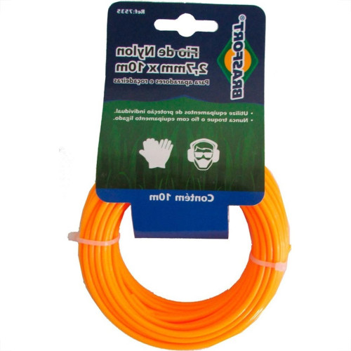 Fio De Nylon Brasfort Redondo 2,7Mm/ 10M 7535 Fio De Nylon Brasfort Redondo 2,7Mm/ 10M 7535