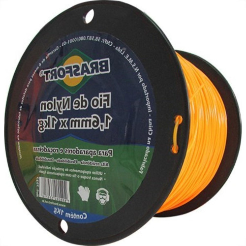 Fio De Nylon Brasfort Redondo 1,6Mm/430M 1Kg 7537 Fio De Nylon Brasfort Redondo 1,6Mm/430M 1Kg 7537