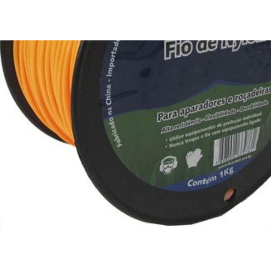 Fio De Nylon Brasfort Redondo 2,4Mm/200M 1Kg 7540 Fio De Nylon Brasfort Redondo 2,4Mm/200M 1Kg 7540
