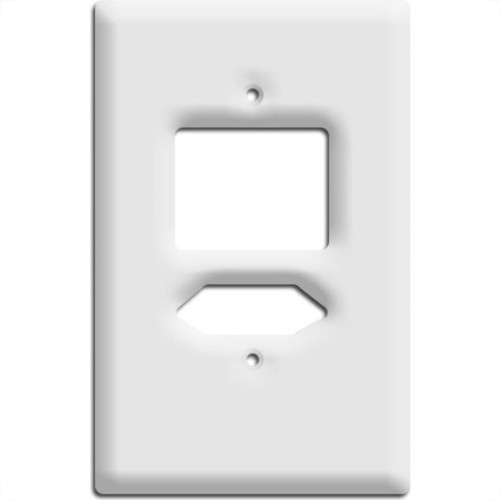 Placa Perlex Branca 4X2 (2 Saida+Tomada) 23Pl3It Placa Perlex Branca 4X2 (2 Saida+Tomada) 23Pl3It