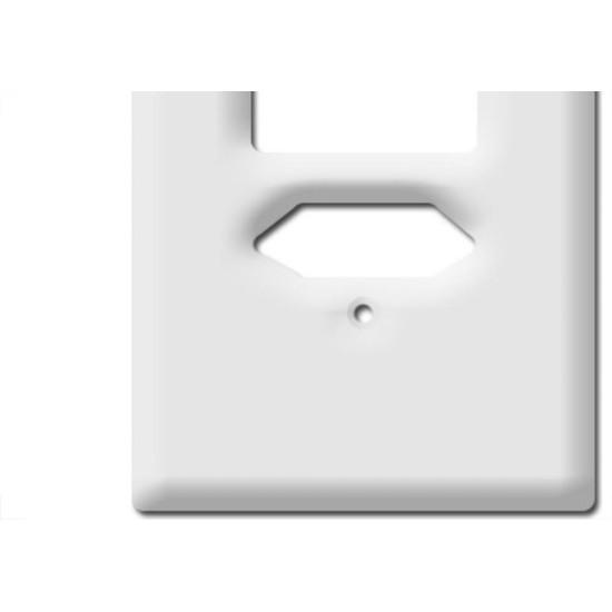 Placa Perlex Branca 4X2 (2 Saida+Tomada) 23Pl3It Placa Perlex Branca 4X2 (2 Saida+Tomada) 23Pl3It