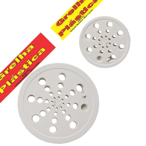 Grelha Plastica Overtime Redonda Branca Com Fecho 10 180001 Grelha Plastica Overtime Redonda Branca Com Fecho 10 180001