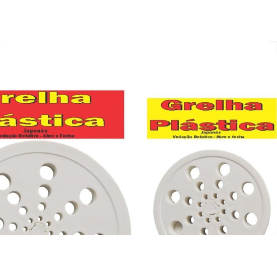 Grelha Plastica Overtime Redonda Branca Com Fecho 10 180001 Grelha Plastica Overtime Redonda Branca Com Fecho 10 180001