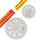Grelha Plastica Overtime Redonda Branca Com Fecho 15 180002 Grelha Plastica Overtime Redonda Branca Com Fecho 15 180002