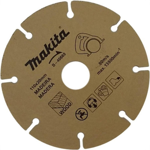 Serra Circular Tungstenio Makita 110 Para Madeira B-40668 Serra Circular Tungstenio Makita 110 Para Madeira B-40668