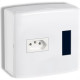 Centrinho Margirius Pvc 4 X 4 Externo+Tomada Cp1 Pa015680