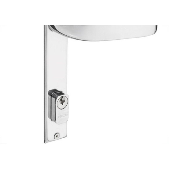 Fechadura Pado 661 Cromada Perfil Aluminio Zamac 