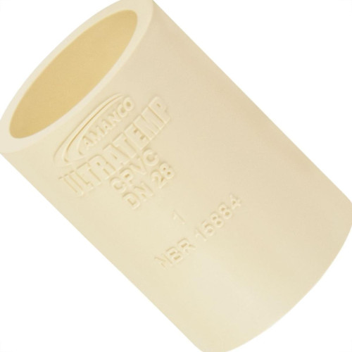 Luva Femea Femea Cpvc Amanco Ultratemp Dn15 20279 - Kit C/10 Luva Femea Femea Cpvc Amanco Ultratemp Dn15 20279 - Kit C/10