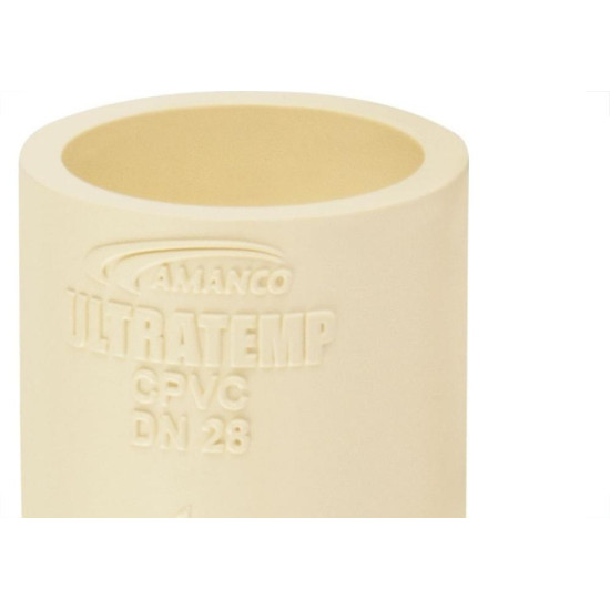 Luva Femea Femea Cpvc Amanco Ultratemp Dn22 20280 - Kit C/10 Luva Femea Femea Cpvc Amanco Ultratemp Dn22 20280 - Kit C/10