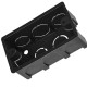 Caixinha Luz Plastica 4X2 Ivplast Preta - Kit C/100 Caixinha Luz Plastica 4X2 Ivplast Preta - Kit C/100