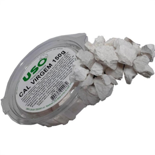 Cal Virgem Uso 150G Pote 0008-3 - Kit C/6 Cal Virgem Uso 150G Pote 0008-3 - Kit C/6