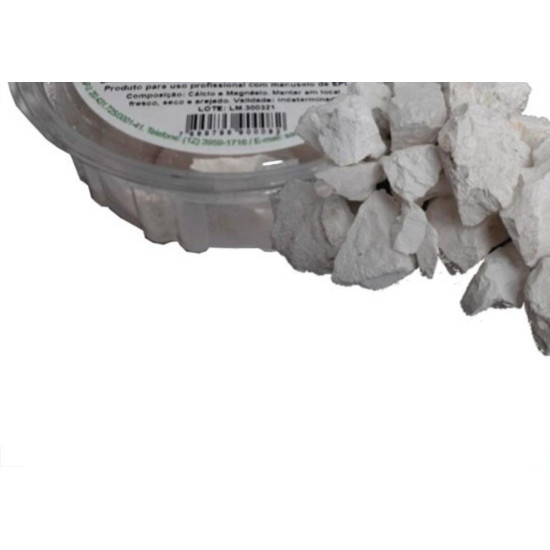 Cal Virgem Uso 150G Pote 0008-3 - Kit C/6 Cal Virgem Uso 150G Pote 0008-3 - Kit C/6