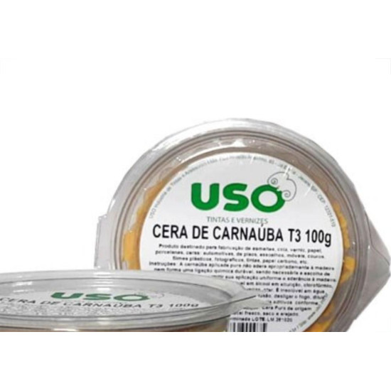 Cera Granulada De Carnauba Uso 100G Pote 0007-6 - Kit C/6 Cera Granulada De Carnauba Uso 100G Pote 0007-6 - Kit C/6