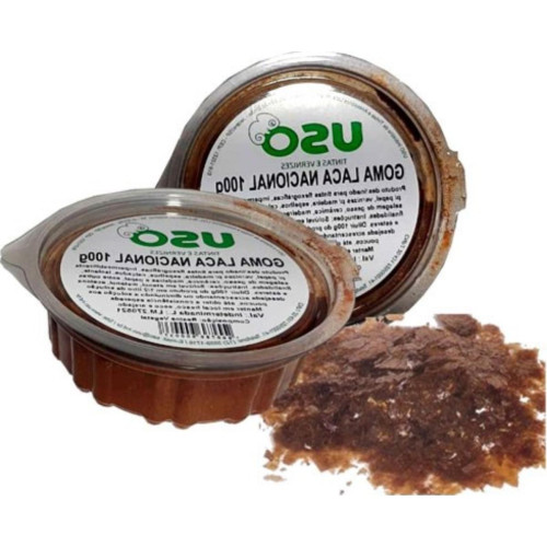 Goma Laca Nacional Uso 100G Pote 0003-8 - Kit C/6 