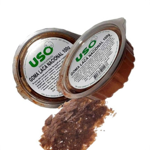 Goma Laca Nacional Uso 100G Pote 0003-8 - Kit C/6 