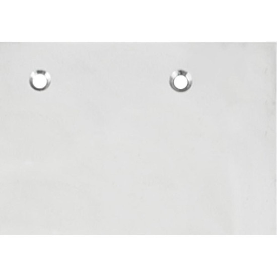 Placa Piso Inox 4X4 Cega Pi4400