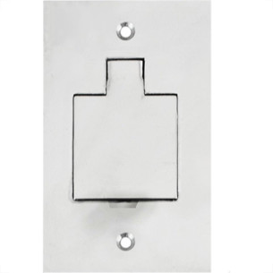 Placa Piso Inox 4X2 Unha 1 Telebras Pi42Tb Placa Piso Inox 4X2 Unha 1 Telebras Pi42Tb