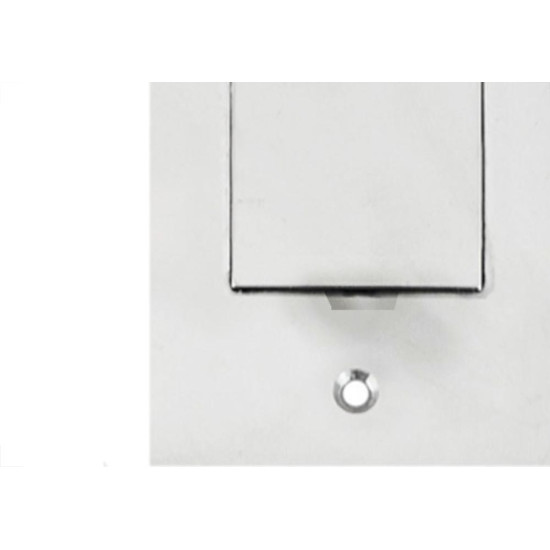 Placa Piso Inox 4X2 Unha 1 Telebras Pi42Tb