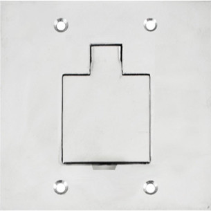 Placa Piso Inox 4X4 Unha 1 Telebras Pi44Tb Placa Piso Inox 4X4 Unha 1 Telebras Pi44Tb