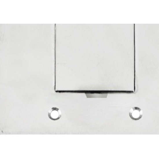 Placa Piso Inox 4X4 Unha 1 Telebras Pi44Tb