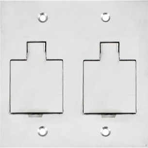 Placa Piso Inox 4X4 Unha 2 Telebras Pi442Tb Placa Piso Inox 4X4 Unha 2 Telebras Pi442Tb