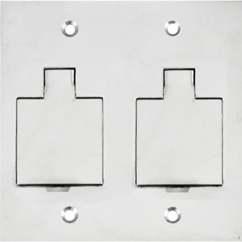 Placa Piso Inox 4X4 Unha 2 Telebras Pi442Tb